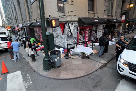 Migrants Sleep Outside NYC S Roosevelt Hotel As Shelter Hits Capacity