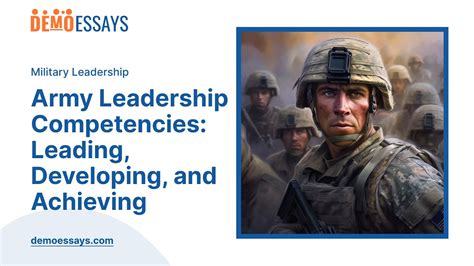 Army Leadership Competencies Leading Developing And Achieving