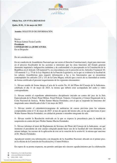 Fernando Villavicencio on Twitter URGENTE Inicié un proceso de