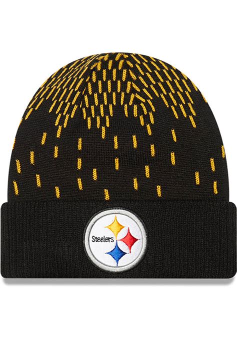 Pittsburgh Steelers New Era Black Freeze Knit Hat