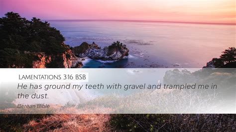 Lamentations 3 16 BSB Desktop Wallpaper He Has Ground My Teeth With