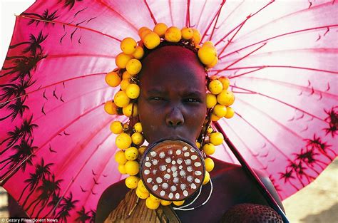 Mago National Park S Mursi Tribe Women Wear Five Inch Plates In Their Mouths As An Ethiopian