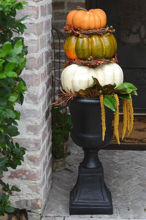 Diy Pumpkin Topiary Good In The Simple