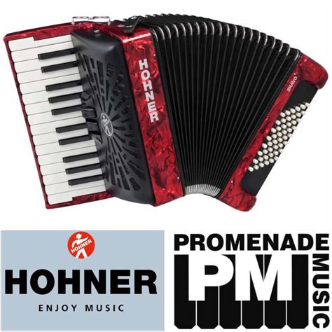 Hohner Bravo Ii 48 Accordion Red