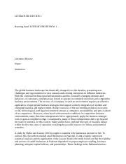 Literature Review Docx Literature Review Running Head Literature