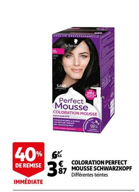 Promo Coloration Perfect Mousse Schwarzkopf Chez Auchan Icatalogue Fr