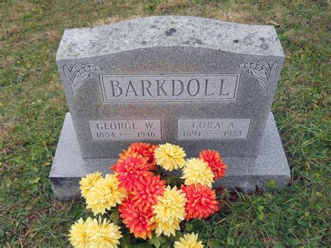 Cora Adella Marken Barkdoll M Morial Find A Grave