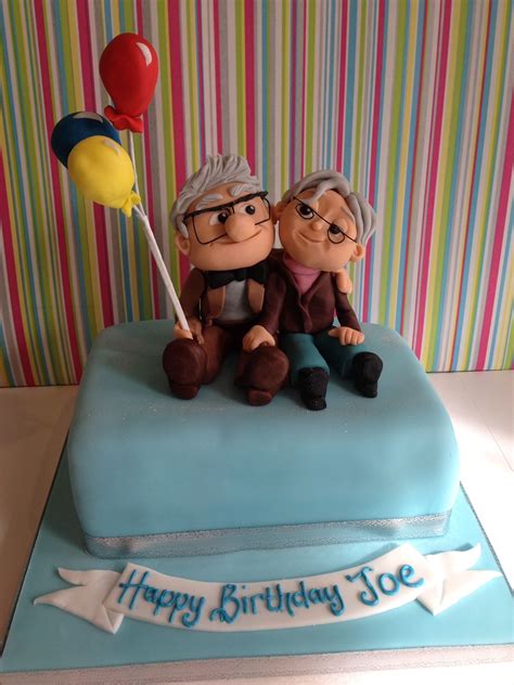 Carl And Ellie With The Balloons Themed Cake From Disneys Up