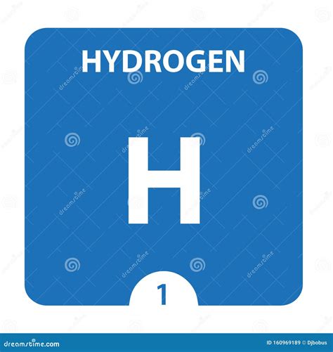 Hydrogen Chemical 1 Element Of Periodic Table Molecule And Communication Background Stock