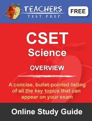 Cset Science Study Guide Free Online Teachers Test Prep