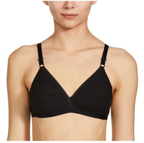 Plain Cotton Women Full Coverage Non Padded Bra Size Small At Rs