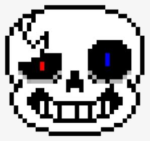 Sans Head Pixel Art, HD Png Download , Transparent Png Image - PNGitem