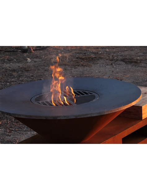 Pack Brasero Barbecue Galaxy Corten Steel Plate Ground Steel