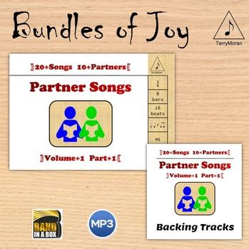 Partner Songs Vol 1 P1 Book Backing Tracks By TerryMoran TPT