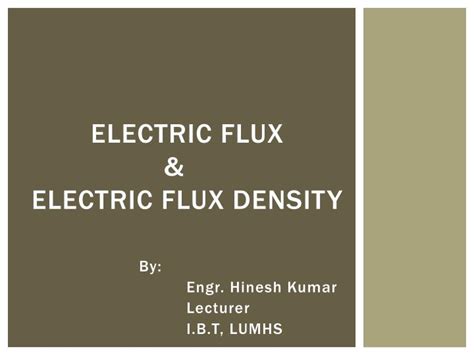 Ppt Electric Flux And Electric Flux Density Powerpoint Presentation