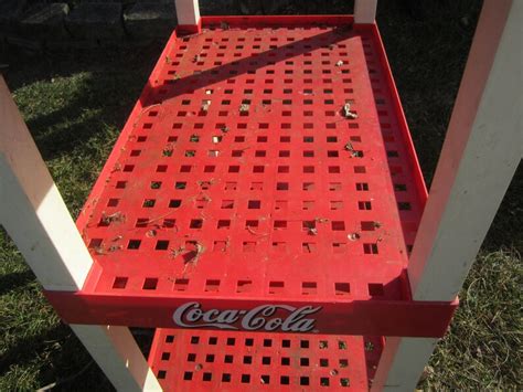 Vtg Coca Cola Soda Display Shelf W Logo Plastic Shelf Red Etsy