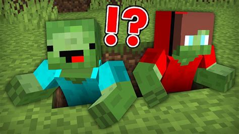 Mikey JJ INFECTED By A ZOMBIE In Minecraft Challenge Maizen Mizen