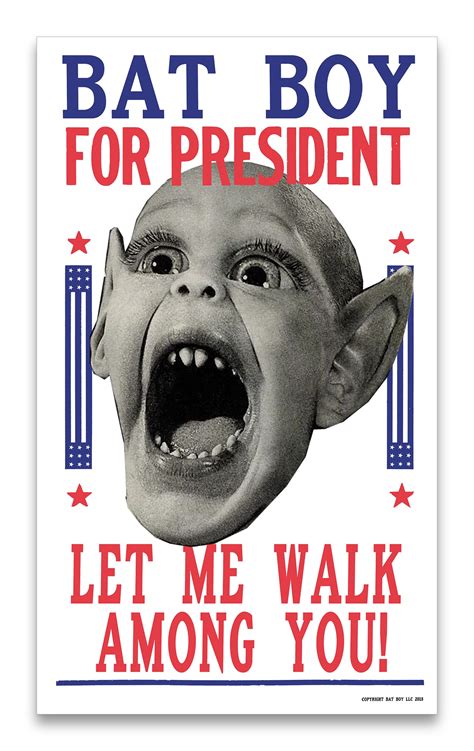 Weekly World News Bat Boy For President 13" x 22" Showprint Poster – Per Diem Printing