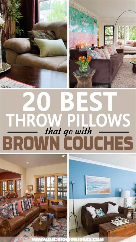 Best Throw Pillow Ideas for Brown Couch | Top 20 Choices