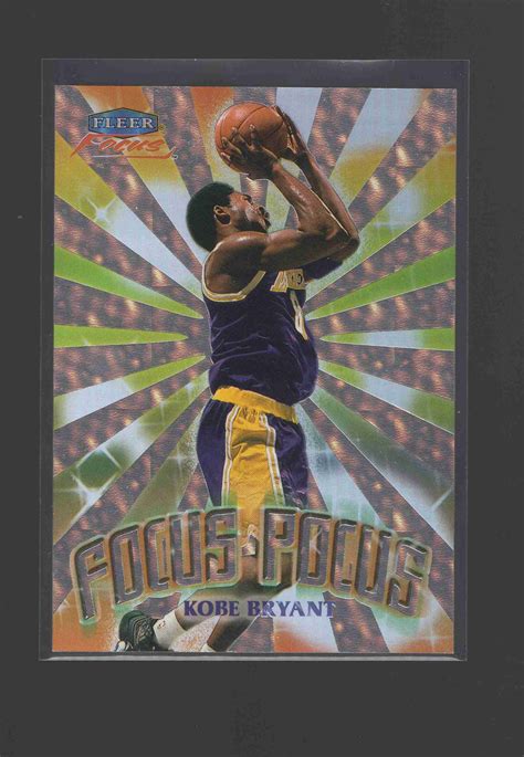 Sportlots Auctions Kobe Bryant 1999 00 Fleer Focus Focus Pocus Insert