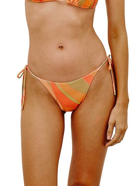 Vix Paula Hermanny Sharon String Bikini Bottom Neutral Editorialist