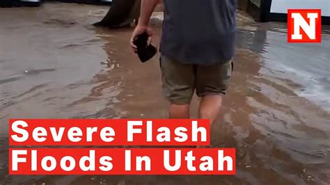 Severe Flash Flooding Strikes Utah Submerging Streets And Traps Residents Youtube