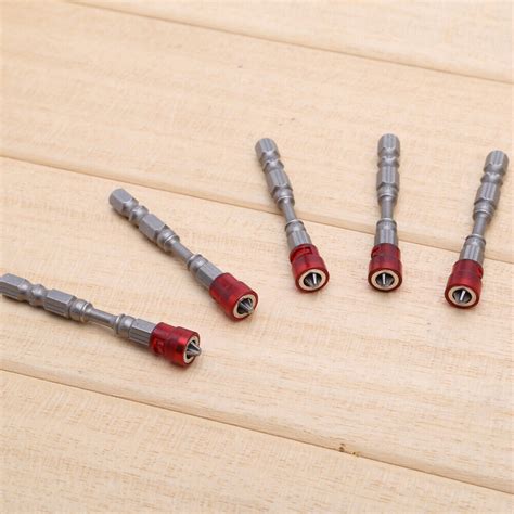 5pcs 65mm Magnetic Plasterboard Drywall 1 4 Hex Shank Screwdriver Bits