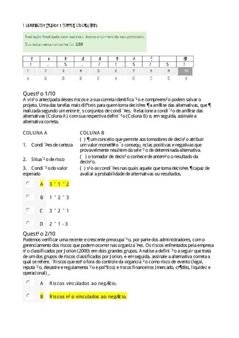 Apol Gestao De Projetos Nota Pdfcoffee