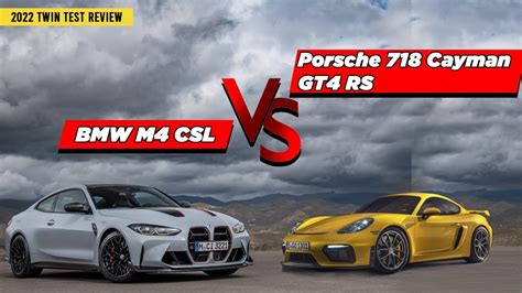 Twin Test Review Bmw M Csl Vs Porsche Cayman Gt Rs Youtube