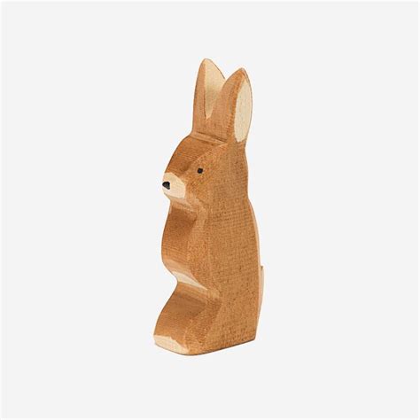 Holzfigur Hase Ohr Hoch Von Ostheimer Lila L Mmchen Onlineshop