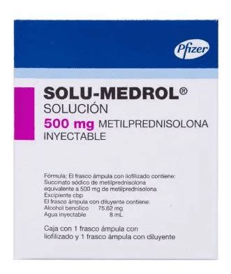 Solu Medrol Metilprednisolona Mg Soluci N Inyectable Ml Meses