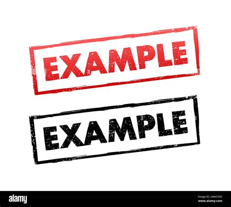 Example Stamp Sign Grunge Style Vector Stock Illustration Stock Vector