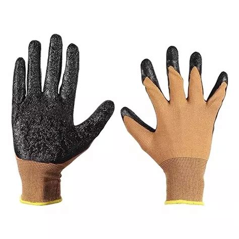 Buy SSWW Polyester And Cotton Cut Resistant Gloves Brown Black Color