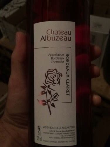 Château Albuzeau Bordeaux Clairet Vivino