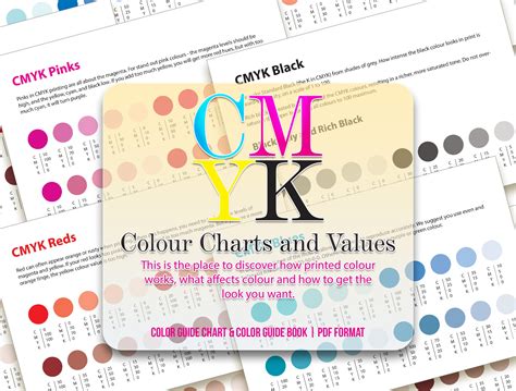 CMYK Color Chart Colors Swatches CMYK Recipe Rich Blacks Offset Color ...