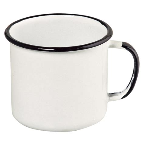 Caneca Esmaltado 370 Ml Branca Ewel Submarino