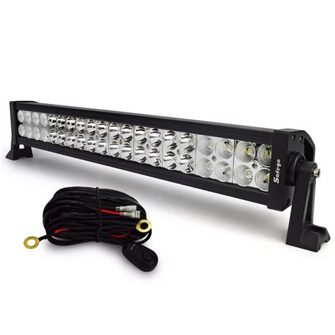 1pcs 22 120w Led Spot Flood Led Work Light Bar With Wires Near Far