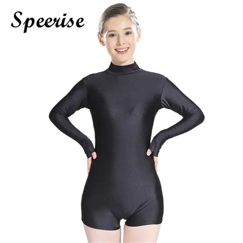 Speerise Women Lycra Spandex Skin Tights Spandex Leotard Gymnastics