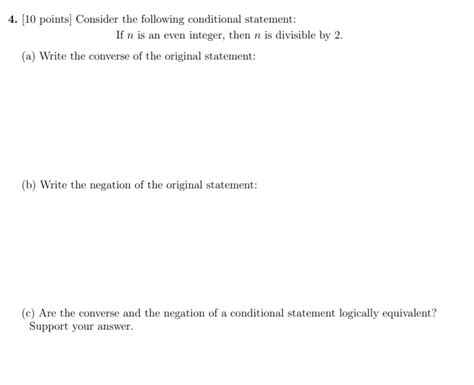 Solved 4 [10 Points] Consider The Following Conditional