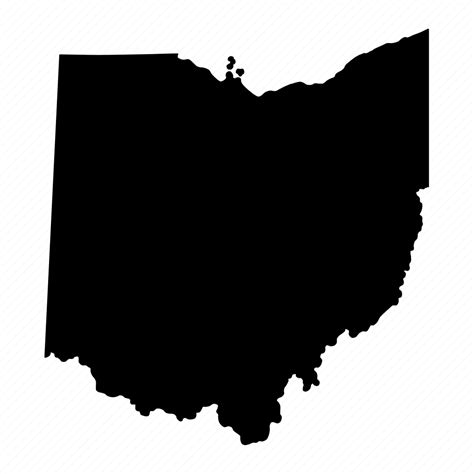 Map Ohio State Usa Icon Download On Iconfinder