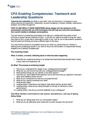 Cpa Enabling Competencies Examples Fill And Sign Printable Template