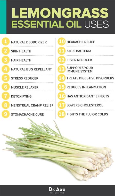 Lemongrass Essential Oil Uses And Benefits For Skin Hair And More Dr