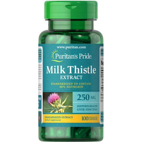 Puritan S Pride Silymarin Milk Thistle Extract Mg Capsules