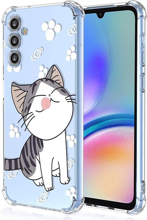 Xinyexin Coque Pour Samsung Galaxy A S Mignon Dessin Anim Chat Motif