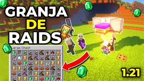 LA GRANJA De RAIDS MÁS FACIL DE MINECRAFT 1 21 Java y Bedrock YouTube