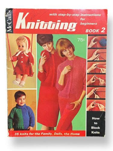 Mccall S Knitting Book 2 With Step By Step Instructions For Beginners