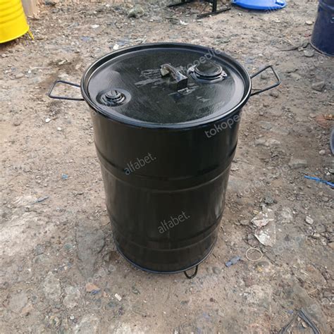 Jual Tong Sampah Besi Liter Kaki Drum Besi Tempat Bakar Sampah