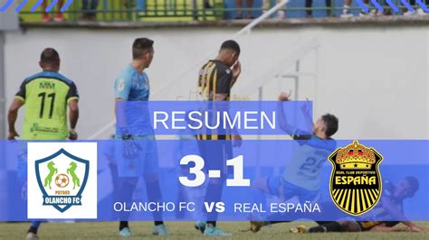 OLANCHO FC VS REAL ESPAÑA Los potros ganan y el españa no levanta