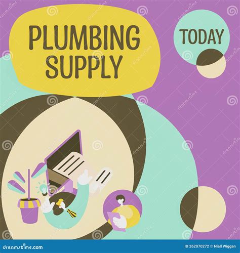 Text Sign Showing Plumbing Supply Business Overview Tubes Or Pipes Connect Plumbing Fixtures