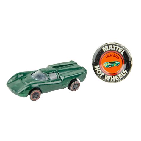 Very Clean 1968 Vintage Hot Wheels Redline Lola GT 70 Enamel Green